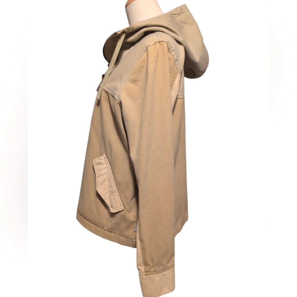 Burton Cleo Hooded Pullover Tan Utility Jacket Size Small - Picture 4 of 14